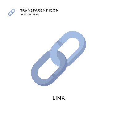 Bağlantı vektör simgesi. Düz çizim. EPS 10 vektörü.