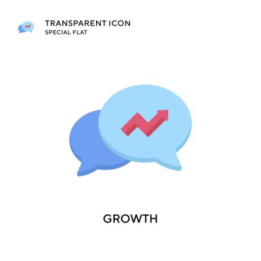 Büyüme vektör simgesi. Düz çizim. EPS 10 vektörü.