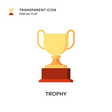 Ödül vektör simgesi. Düz çizim. EPS 10 vektörü.