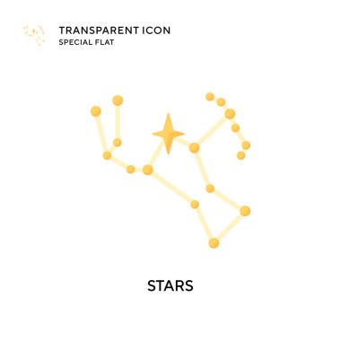 Yıldız vektör simgesi. Düz çizim. EPS 10 vektörü.