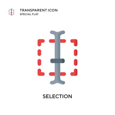 Seçim vektör simgesi. Düz çizim. EPS 10 vektörü.