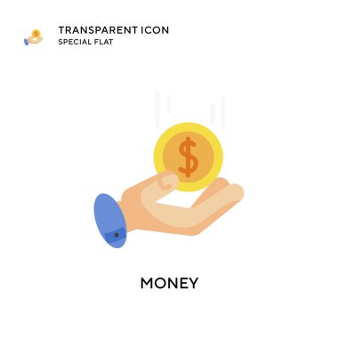 Para vektör simgesi. Düz çizim. EPS 10 vektörü.