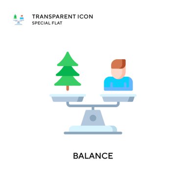 Denge vektör simgesi. Düz çizim. EPS 10 vektörü.