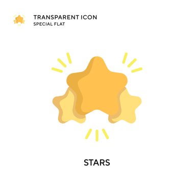 Yıldız vektör simgesi. Düz çizim. EPS 10 vektörü.