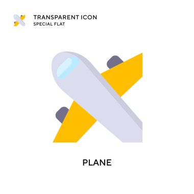 Düzlem vektör simgesi. Düz çizim. EPS 10 vektörü.