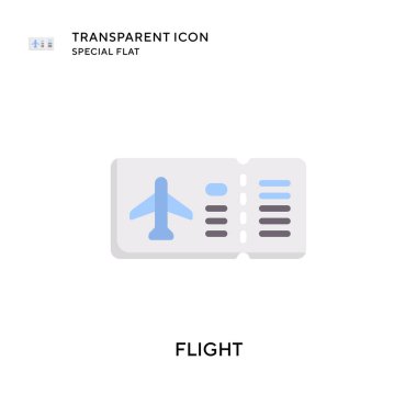 Uçuş vektör simgesi. Düz çizim. EPS 10 vektörü.