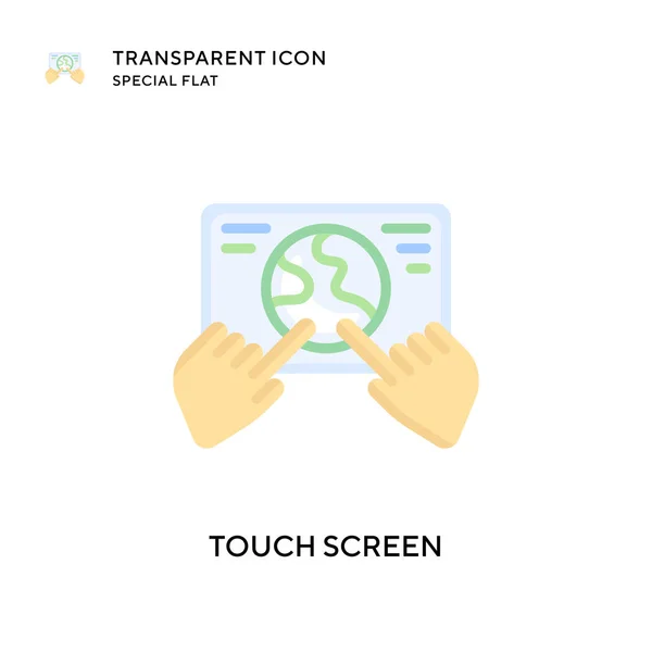 Εικονίδιο Διανύσματος Αφής Επίπεδη Απεικόνιση Στυλ Διανυσματικό Eps — Διανυσματικό Αρχείο