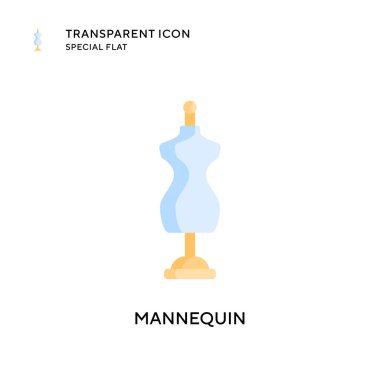 Manken vektör simgesi. Düz çizim. EPS 10 vektörü.