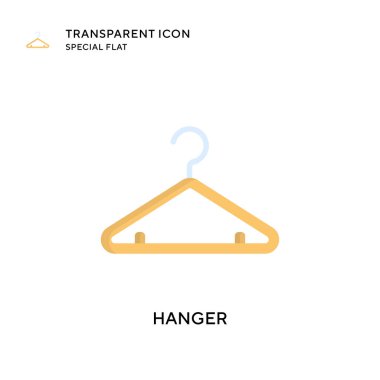 Askı vektör simgesi. Düz çizim. EPS 10 vektörü.