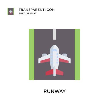 Pist vektör simgesi. Düz çizim. EPS 10 vektörü.