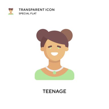 Gençlik vektör simgesi. Düz çizim. EPS 10 vektörü.