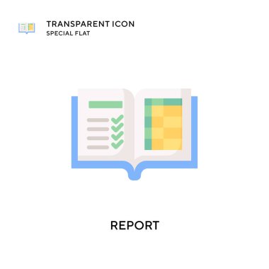 Vektör simgesini rapor et. Düz çizim. EPS 10 vektörü.