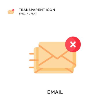 E- posta vektör simgesi. Düz çizim. EPS 10 vektörü.