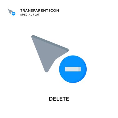 Vektör simgesini sil. Düz çizim. EPS 10 vektörü.