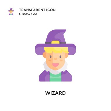 Büyücü vektör simgesi. Düz çizim. EPS 10 vektörü.