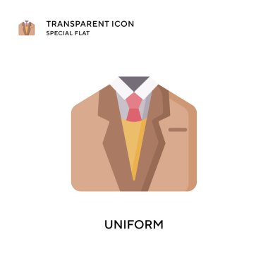 Üniforma vektör simgesi. Düz çizim. EPS 10 vektörü.