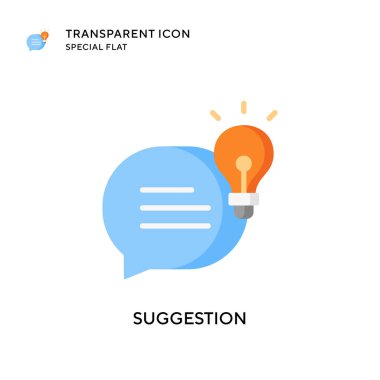 Öneri vektör simgesi. Düz çizim. EPS 10 vektörü.