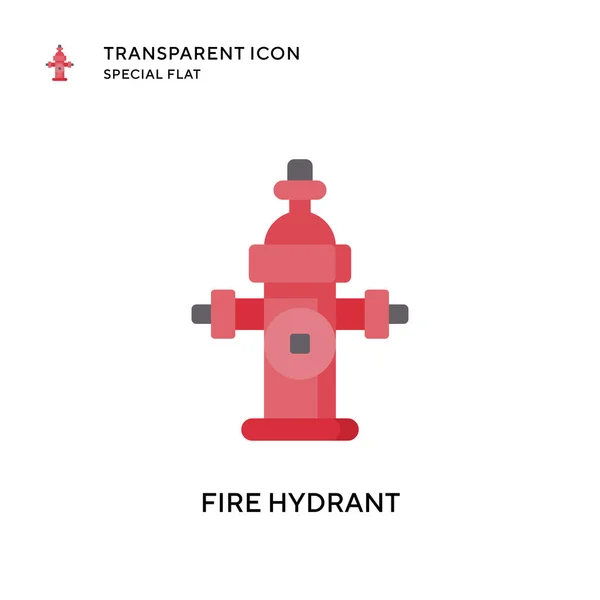 Icono Vector Hidrante Fuego Ilustración Estilo Plano Eps Vector — Vector de stock
