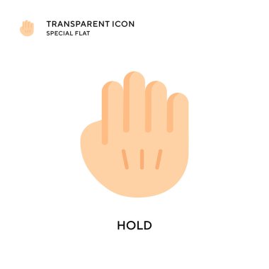 Vektör simgesini tut. Düz çizim. EPS 10 vektörü.