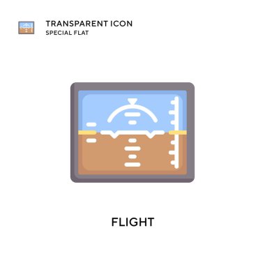 Uçuş vektör simgesi. Düz çizim. EPS 10 vektörü.