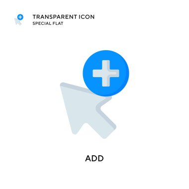 Vektör simgesi ekle. Düz çizim. EPS 10 vektörü.