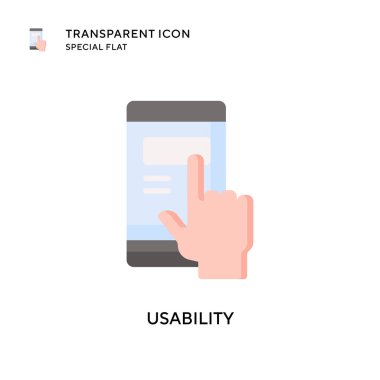 Kullanılabilir vektör simgesi. Düz çizim. EPS 10 vektörü.