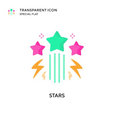 Yıldız vektör simgesi. Düz çizim. EPS 10 vektörü.