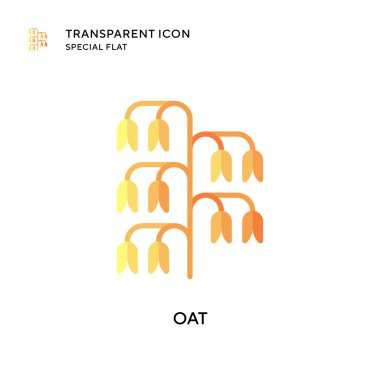 Yulaf vektör simgesi. Düz çizim. EPS 10 vektörü.