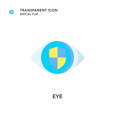 Göz vektör simgesi. Düz çizim. EPS 10 vektörü.