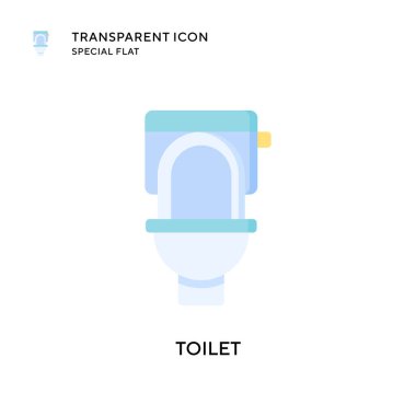 Tuvalet vektörü simgesi. Düz çizim. EPS 10 vektörü.