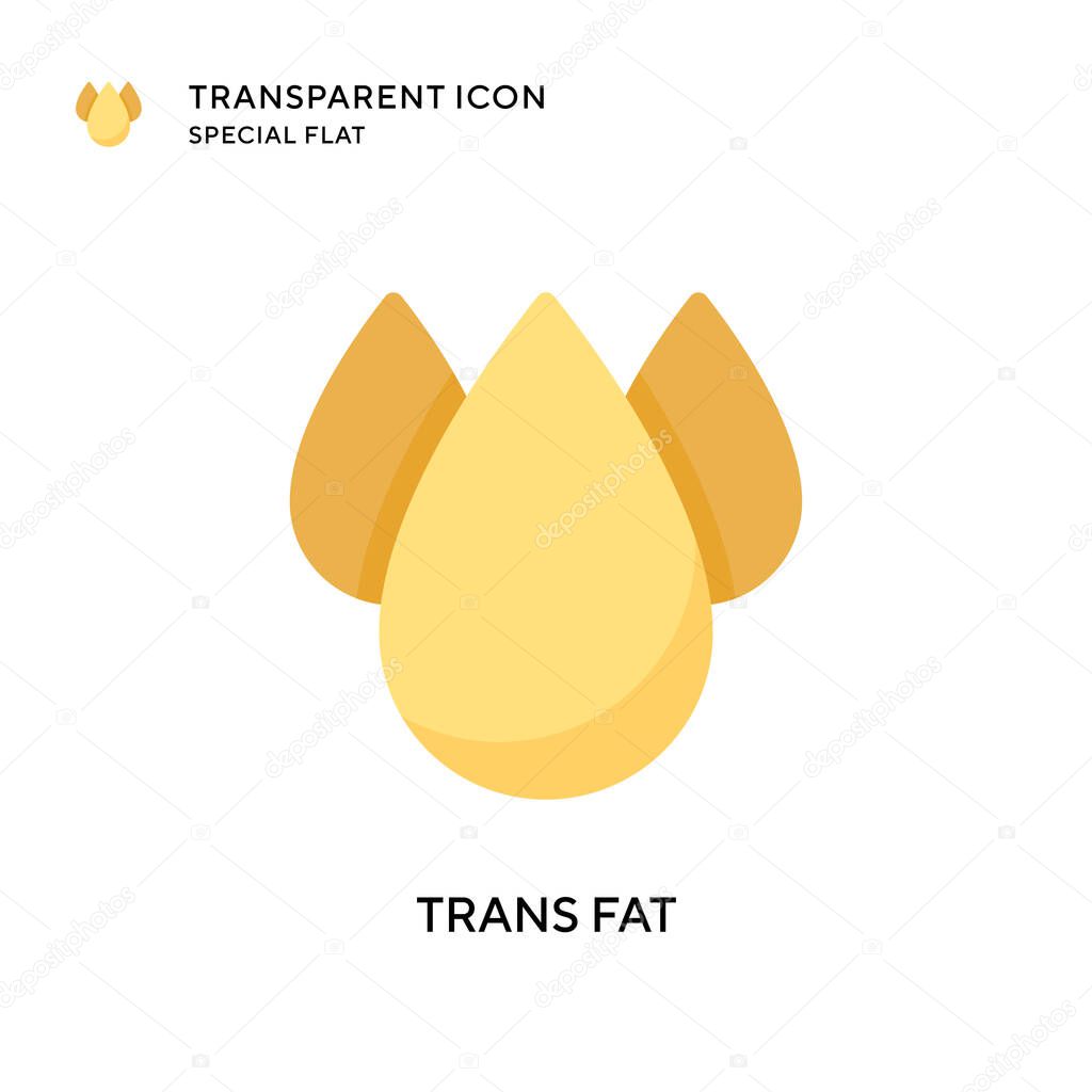 Trans fat vector icon. Flat style illustration. EPS 10 vector.