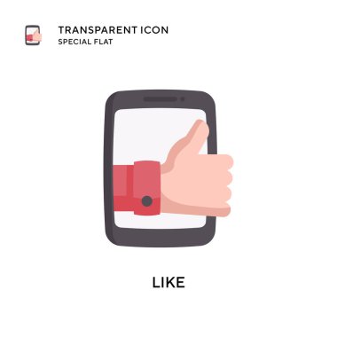 Vektör simgesi gibi. Düz çizim. EPS 10 vektörü.