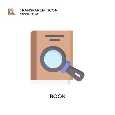 Kitap vektör simgesi. Düz çizim. EPS 10 vektörü.