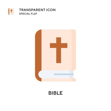 İncil vektör simgesi. Düz çizim. EPS 10 vektörü.