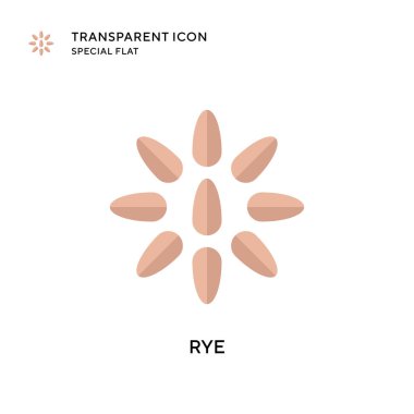 Rye vektör simgesi. Düz çizim. EPS 10 vektörü.