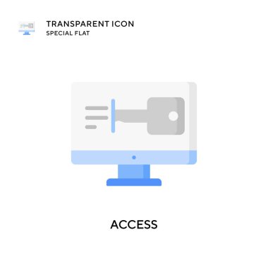Vektör simgesine eriş. Düz çizim. EPS 10 vektörü.
