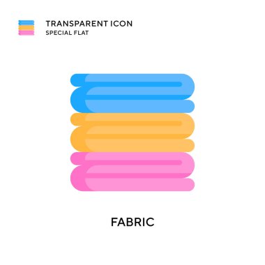 Kumaş vektör simgesi. Düz çizim. EPS 10 vektörü.