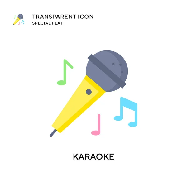 Icono Vector Karaoke Ilustración Estilo Plano Eps Vector — Archivo Imágenes Vectoriales