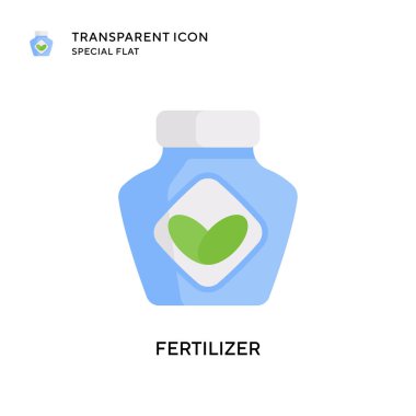 Gübre vektör simgesi. Düz çizim. EPS 10 vektörü.