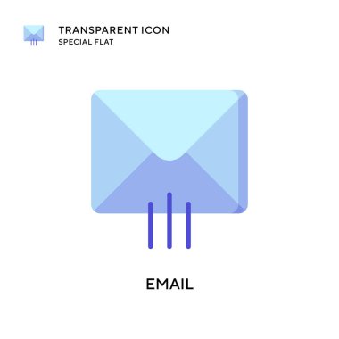 E- posta vektör simgesi. Düz çizim. EPS 10 vektörü.