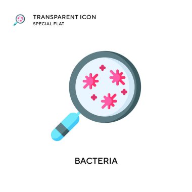 Bakteri vektör simgesi. Düz çizim. EPS 10 vektörü.