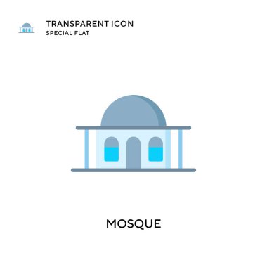 Cami vektör simgesi. Düz çizim. EPS 10 vektörü.