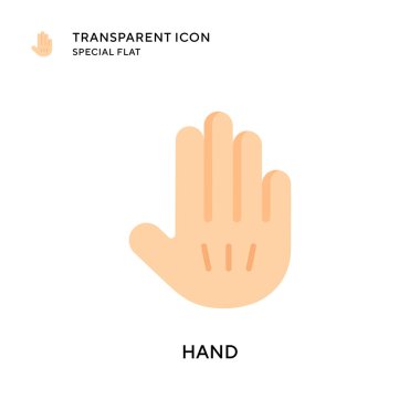 El vektör simgesi. Düz çizim. EPS 10 vektörü.