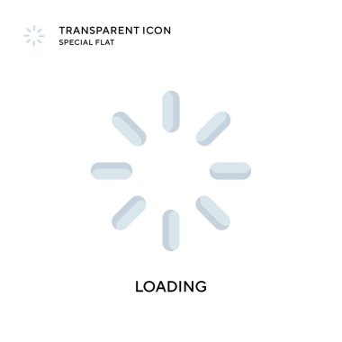 Vektör simgesi yükleniyor. Düz çizim. EPS 10 vektörü.