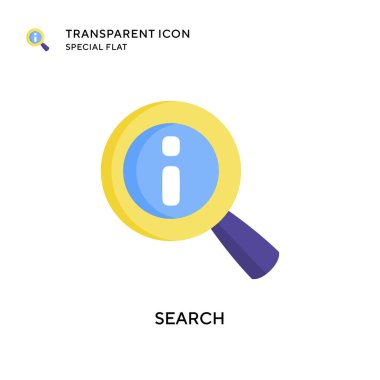 Arama vektör simgesi. Düz çizim. EPS 10 vektörü.