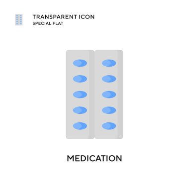 İlaç vektör simgesi. Düz çizim. EPS 10 vektörü.