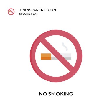 Dumanı tüten vektör simgesi yok. Düz çizim. EPS 10 vektörü.