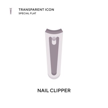 Tırnak kırpıcı vektör simgesi. Düz çizim. EPS 10 vektörü.