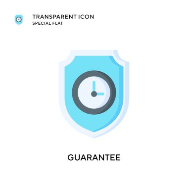 Vektör simgesini garanti et. Düz çizim. EPS 10 vektörü.