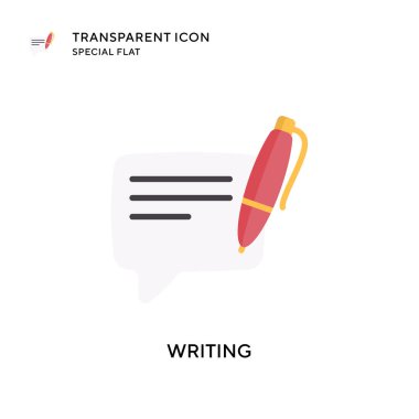 Vektör simgesi yazılıyor. Düz çizim. EPS 10 vektörü.